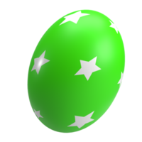Easter egg png image 3d rendering