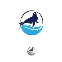 illustrations, icons, mascot, sea lions for apparel brand logo clothing vector