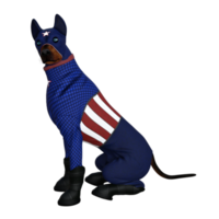 dog animal isolate 3d render png