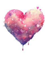 coeur aquarelle saint valentin png