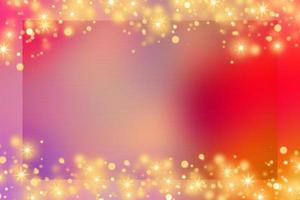 Colorful gradient background with colorful frame and bokeh or orange glitter light decoration. Colorful card design background. Colorful decorative background. photo