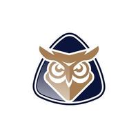 logo shows an owl with a shield background. This logo is good for use as a company logo or business in the defense sector. Or it can also be used as an antivirus application logo. vector