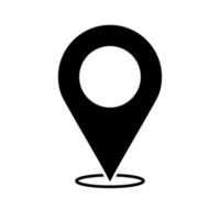 Location pin icon. Map pin place marker. Vector illustration