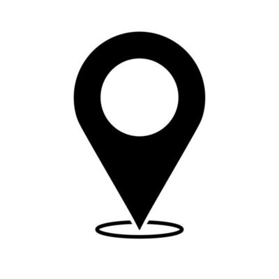 Location pin icon. Map pin place marker. Vector illustration