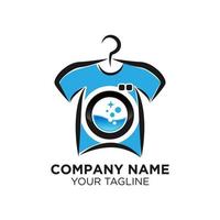 Laundry Logo Template Design Vector, Emblem, Concept Design, Creative Symbol, Icon vector