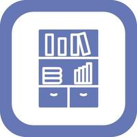 Bookshelf Vector Icon