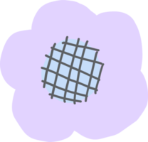 gemakkelijk hand getekend bloem. geïsoleerd bloem png