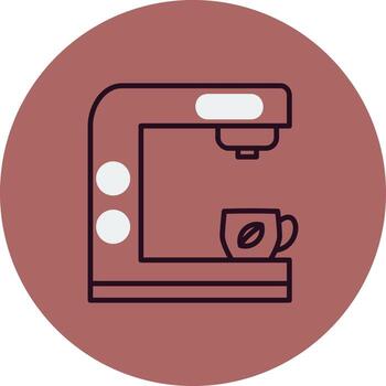 icono de vector de cafetera