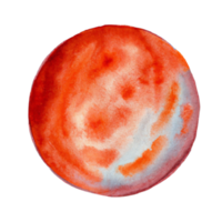 Watercolor Planets Space png