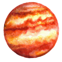 Watercolor Planets Space png