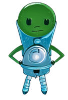 Cute Ufo Alien Cartoon character png