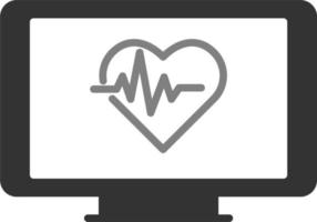 Heart monitoring Vector Icon