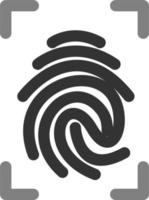 Fingerprint Vector Icon