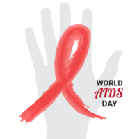 Worlds aids day long ribbon png