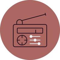 icono de vector de radio