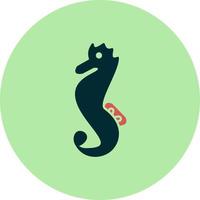 Sea Horse Vector Icon