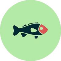 icono de vector de pescado de roca