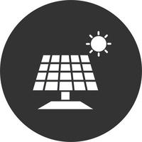 icono de vector de panel solar