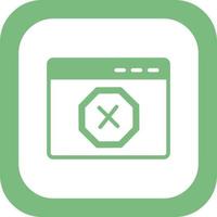 Ad Blocker Vector Icon