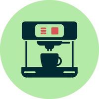 icono de vector de máquina de café