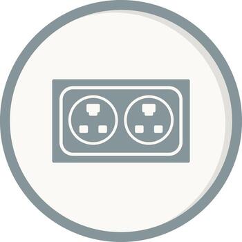 icono de vector de enchufe