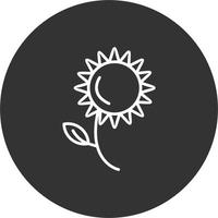 icono de vector de girasol