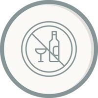 No alcohol Vector Icon