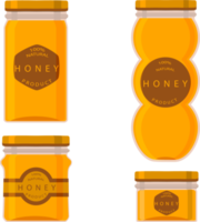 Various sweet tasty natural honey from honeycomb png