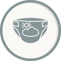 Baby diaper Vector Icon