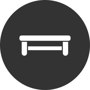 icono de vector de mesa