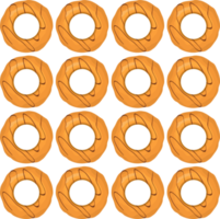 Pattern homemade cookie different taste in pastry biscuit png