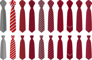 grande set cravatte di diversi tipi, cravatte di varie dimensioni png