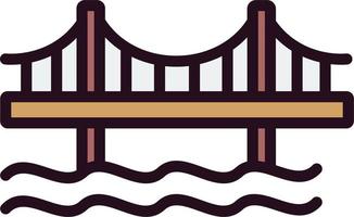 icono de vector de puente