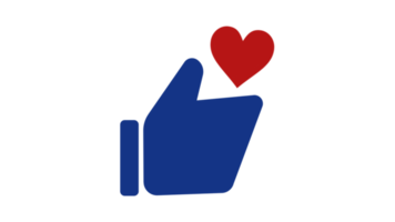 Like icon with heart free png