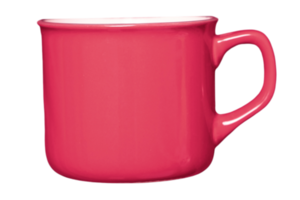 Pink mug isolated on a transparent background png