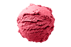 Pink ice cream balls isolated on a transparent background png