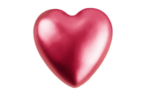 Pink heart isolated on a transparent background png