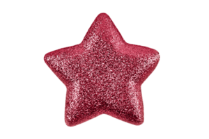 Pink star isolated on a transparent background png
