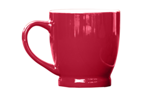 Pink mug isolated on a transparent background png