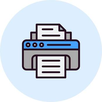 icono de vector de impresora