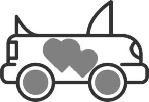 icono de vector de coche de boda
