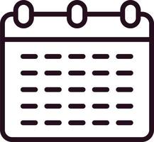 Monthly Calendar Vector Icon