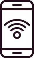 icono de vector de señal wifi