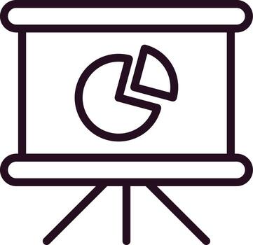 icono de vector de gráfico circular