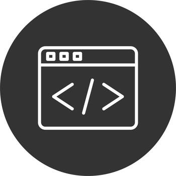icono de vector de codificación web