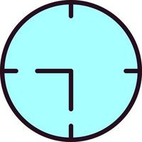 icono de vector de reloj de pared