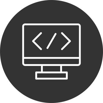 icono de vector de programación