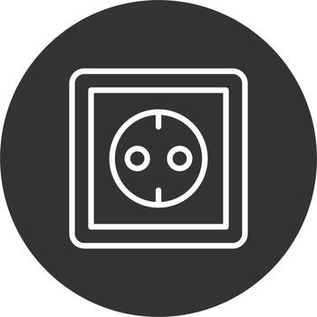 icono de vector de enchufe