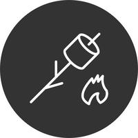 Inclined Marshmallow Vector Icon