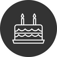 Birthday Cake With Candle Vector Icon